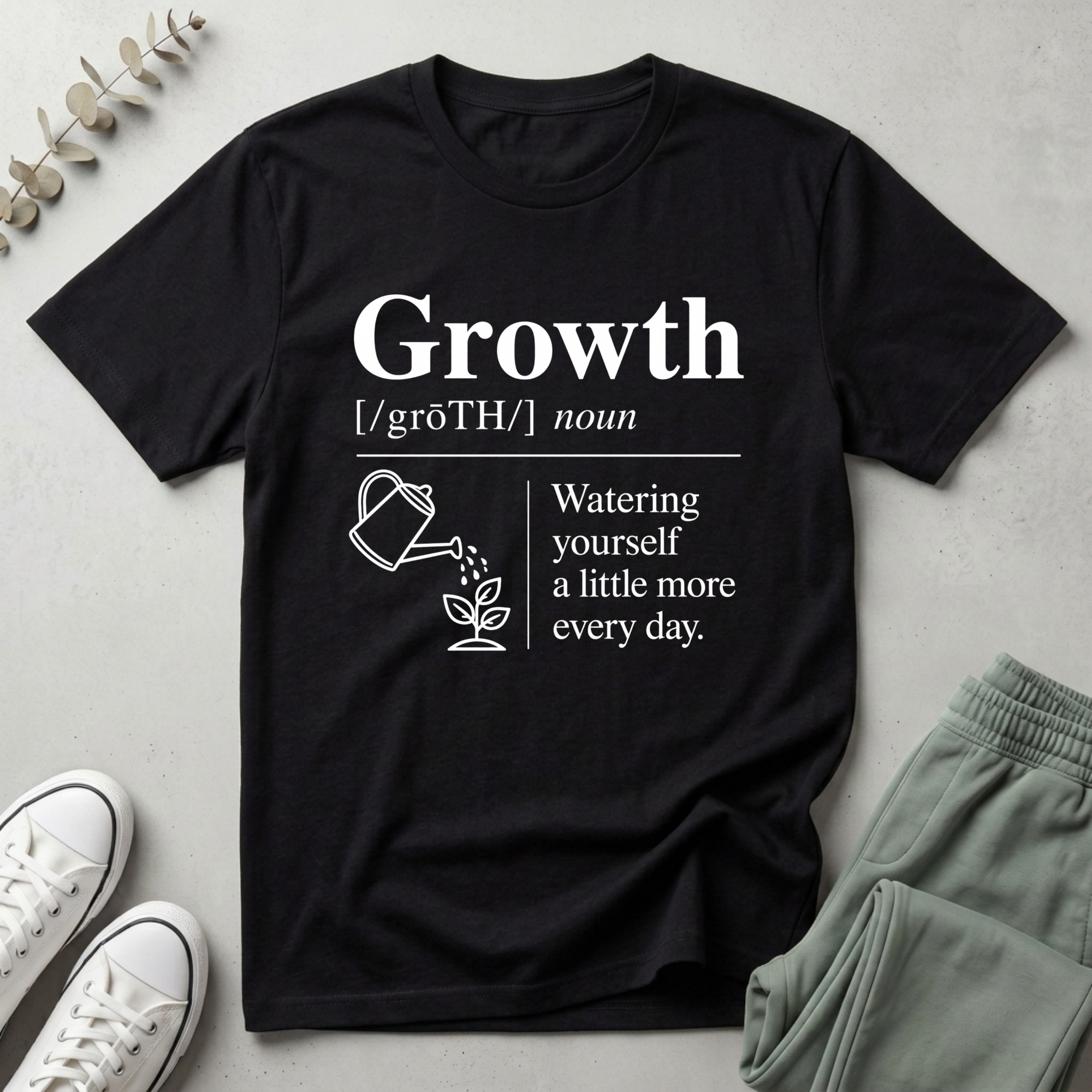 Growth White T-Shirt