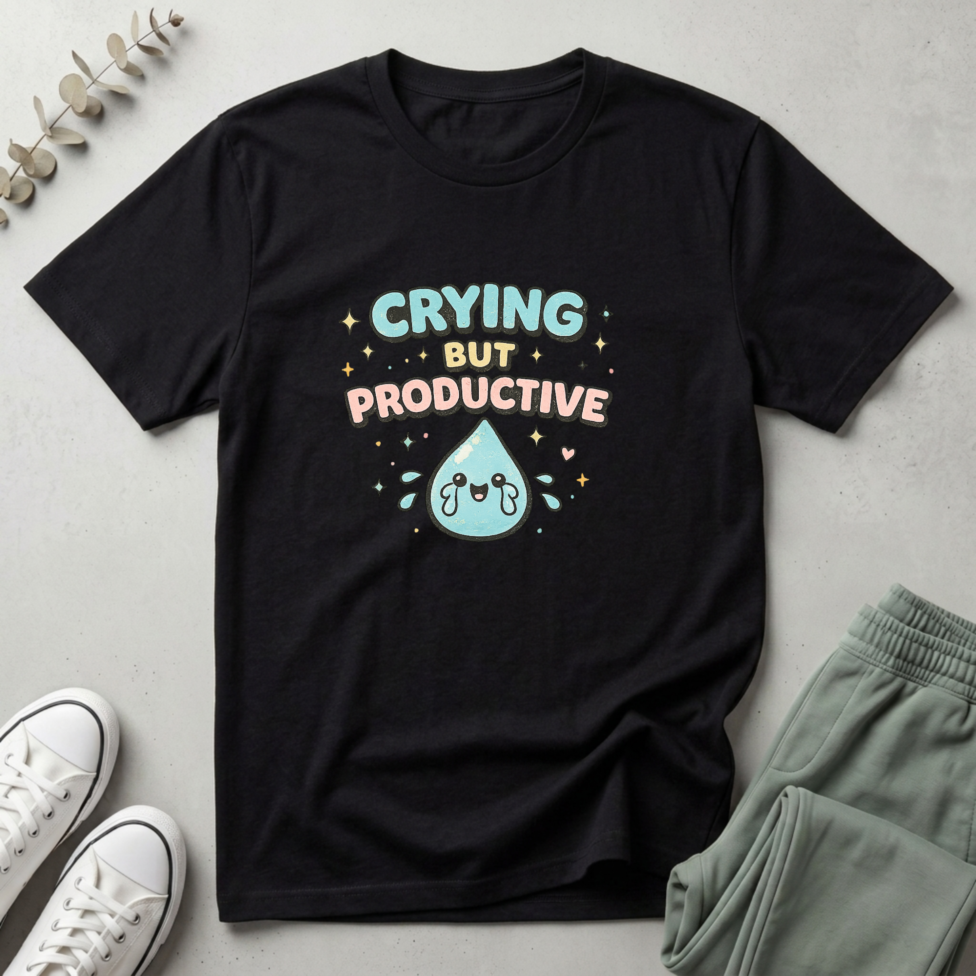 Crying But Productive T-Shirt
