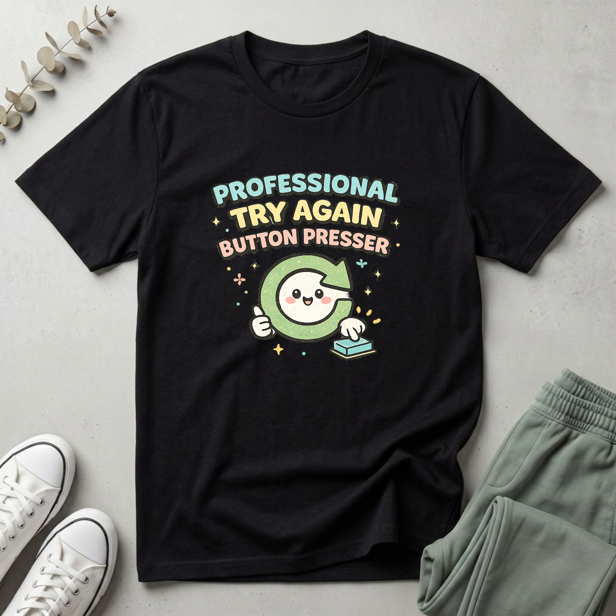 Try Again Button Presser T-Shirt