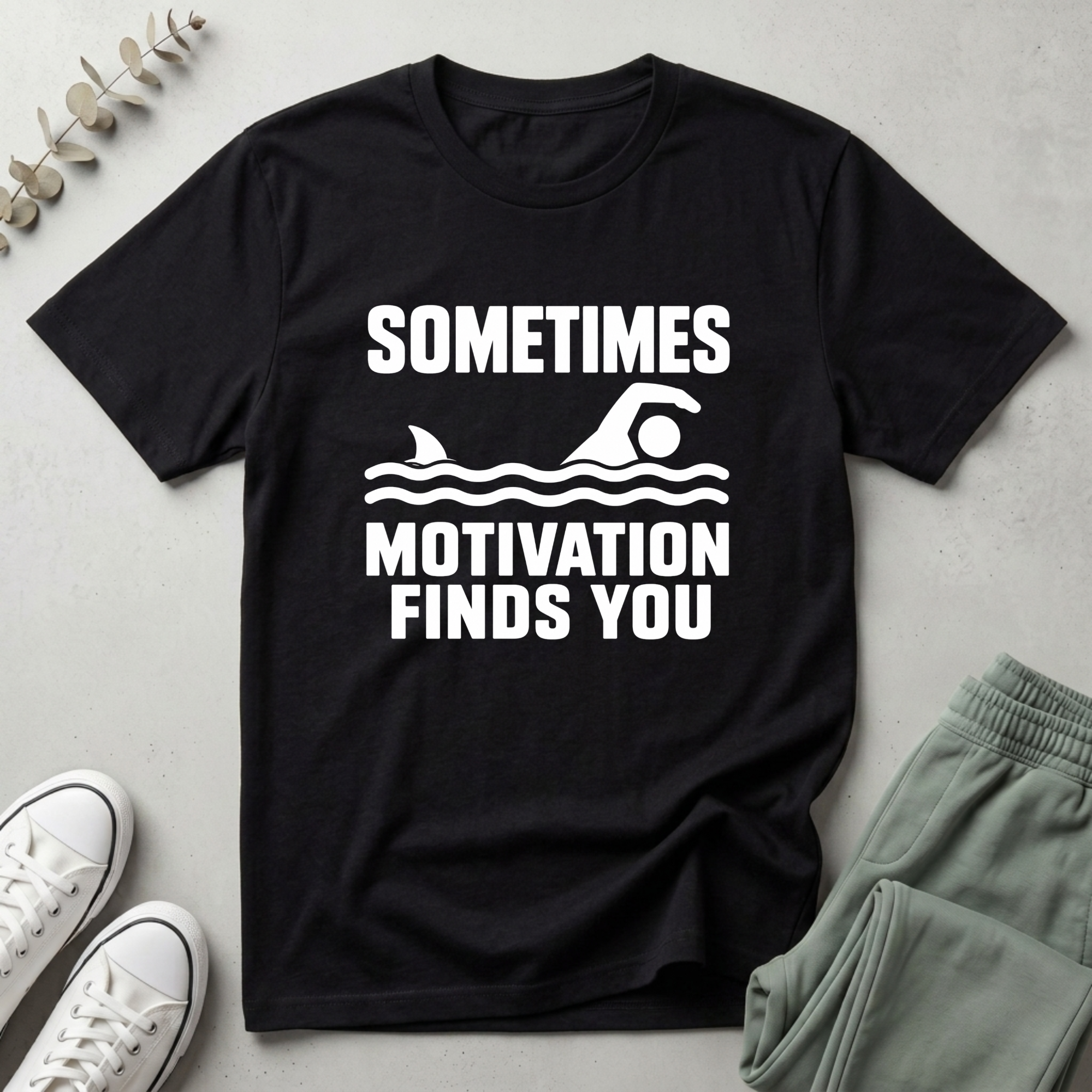 Sometimes Motivation Finds You T-Shirt