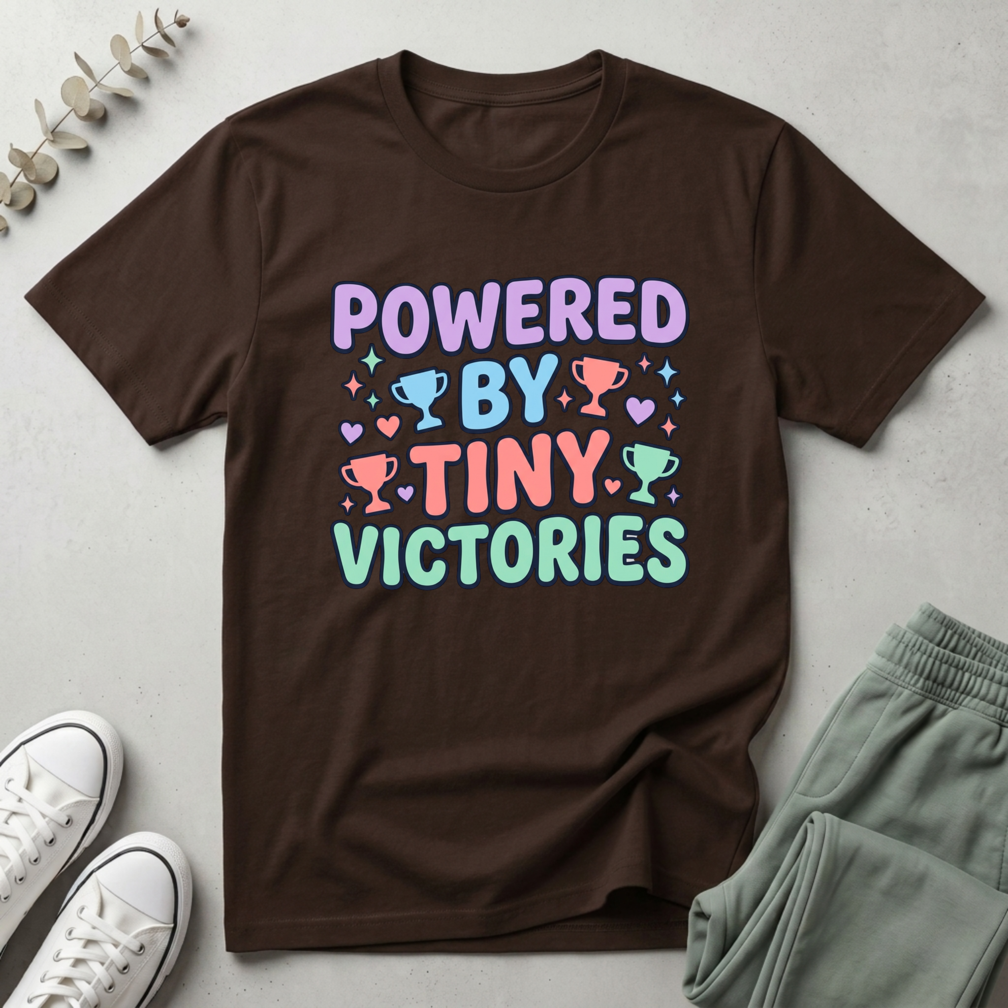 Powered By Tiny Vicroties T-Shirt