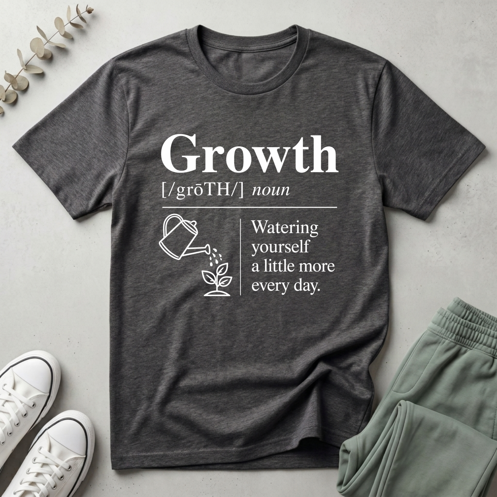 Growth White T-Shirt