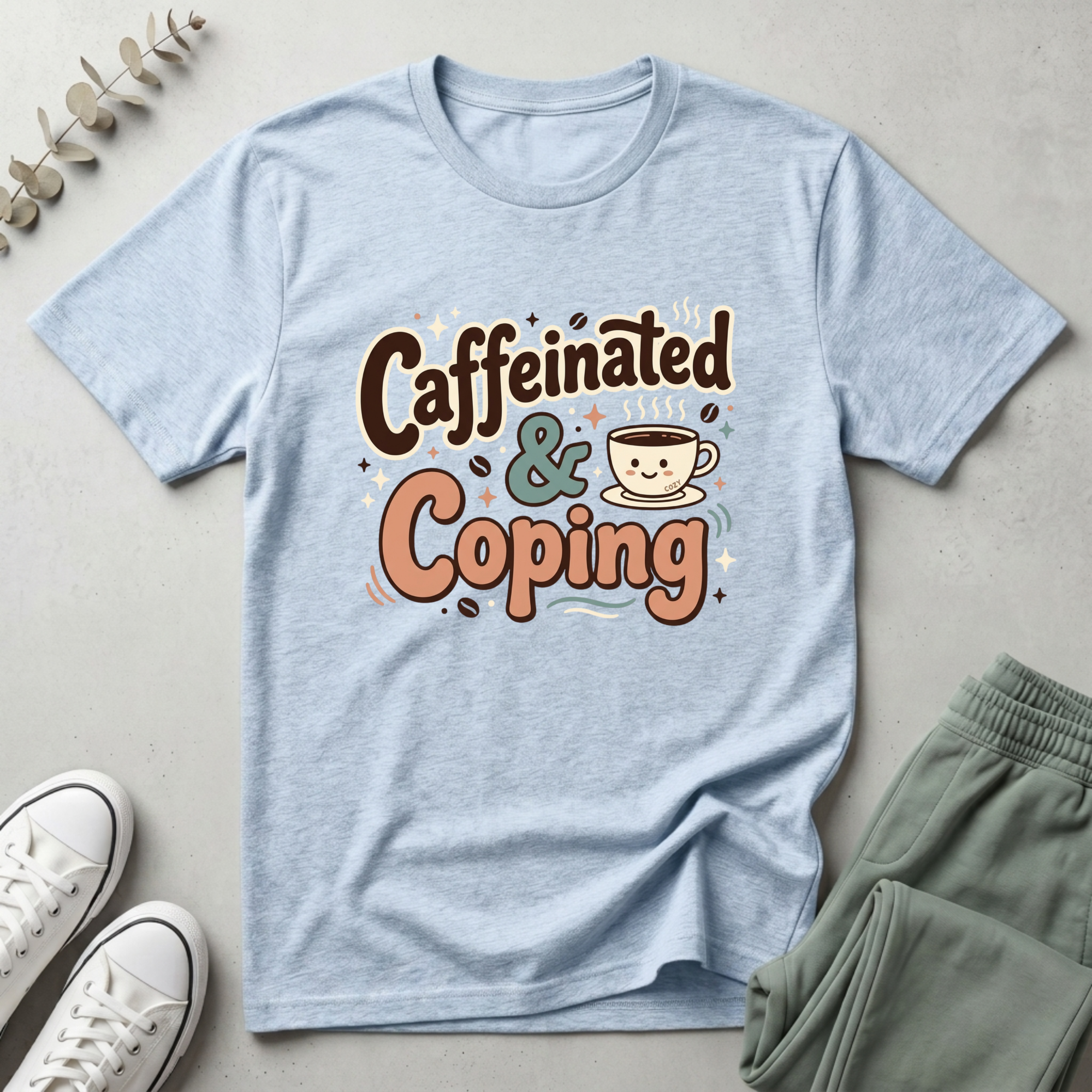 Caffeinated & Coping T-Shirt