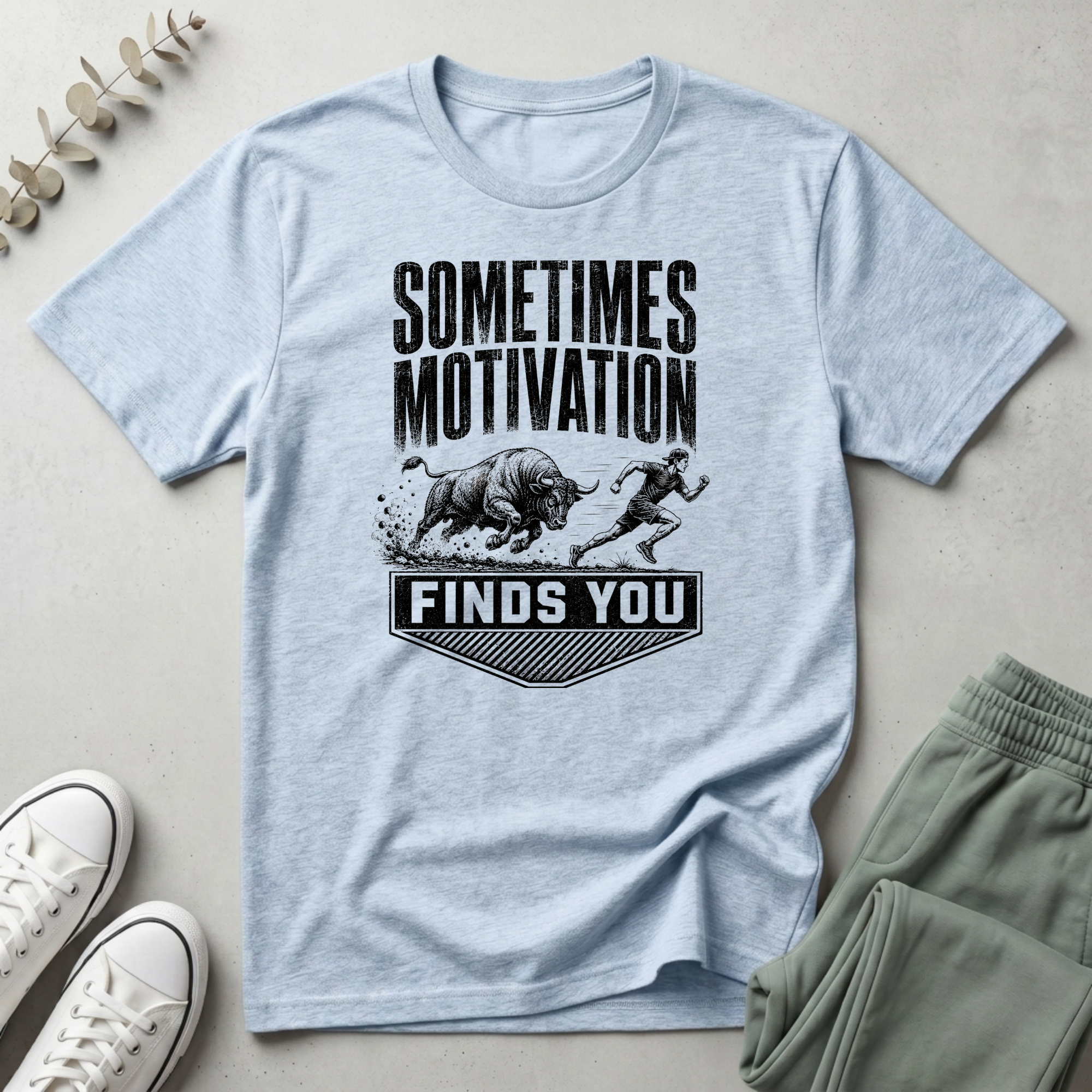 Sometimes Motivation Finds You T-Shirt