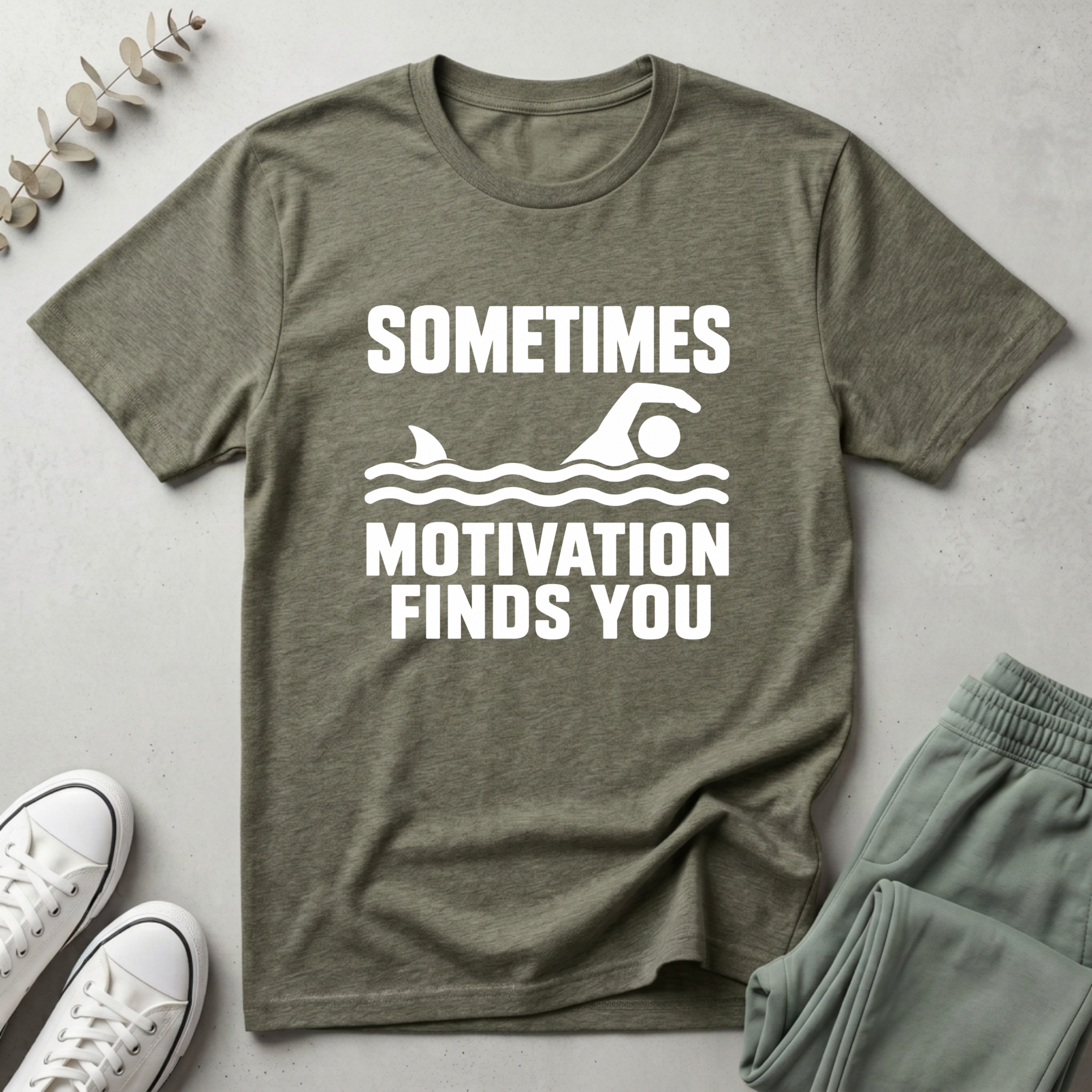 Sometimes Motivation Finds You T-Shirt