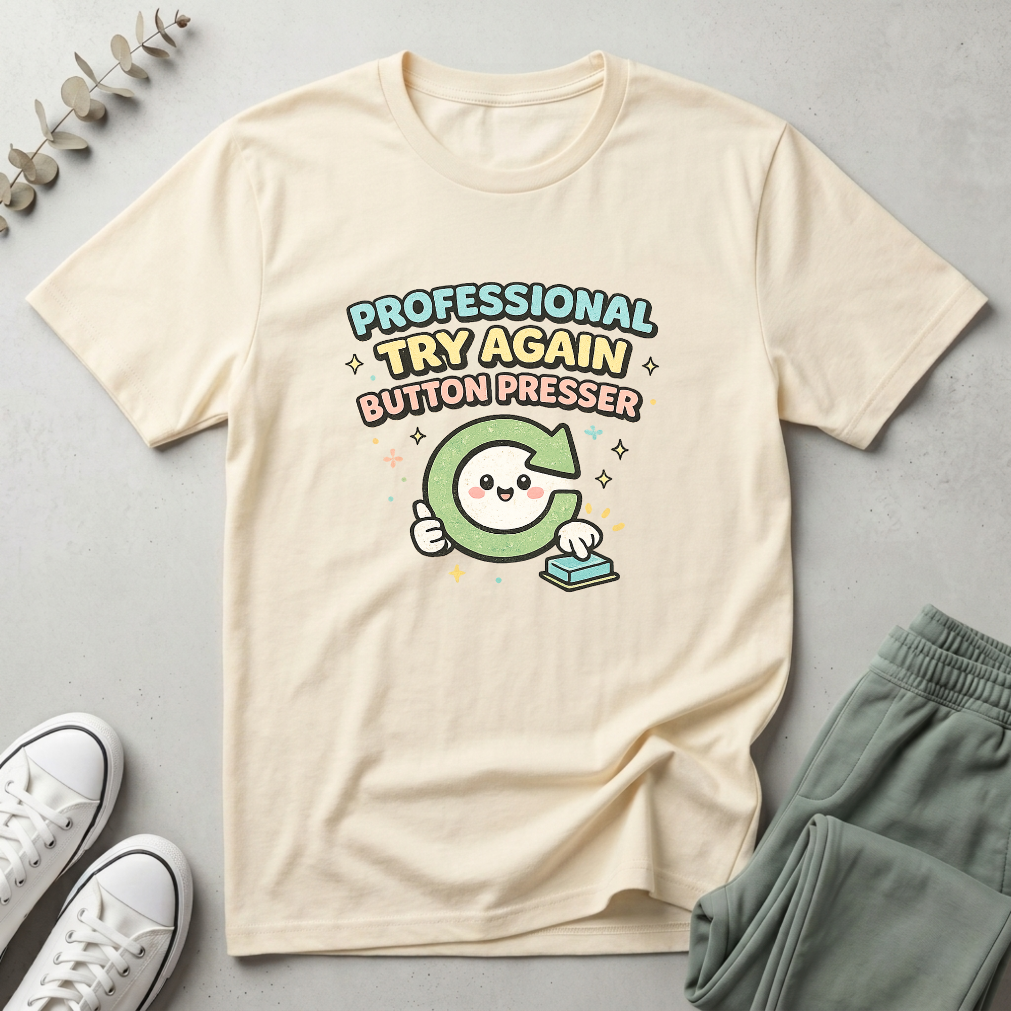 Try Again Button Presser T-Shirt