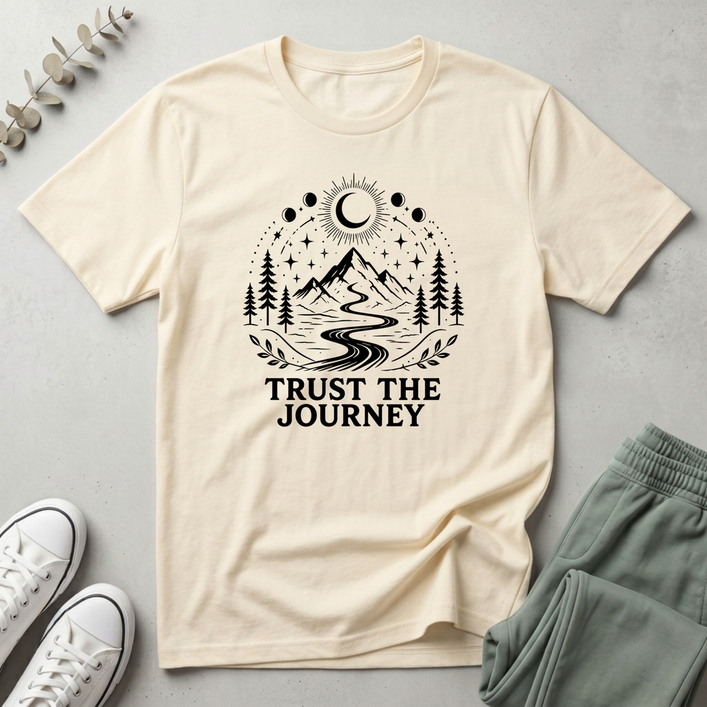 Trust The Journey Black T-Shirt