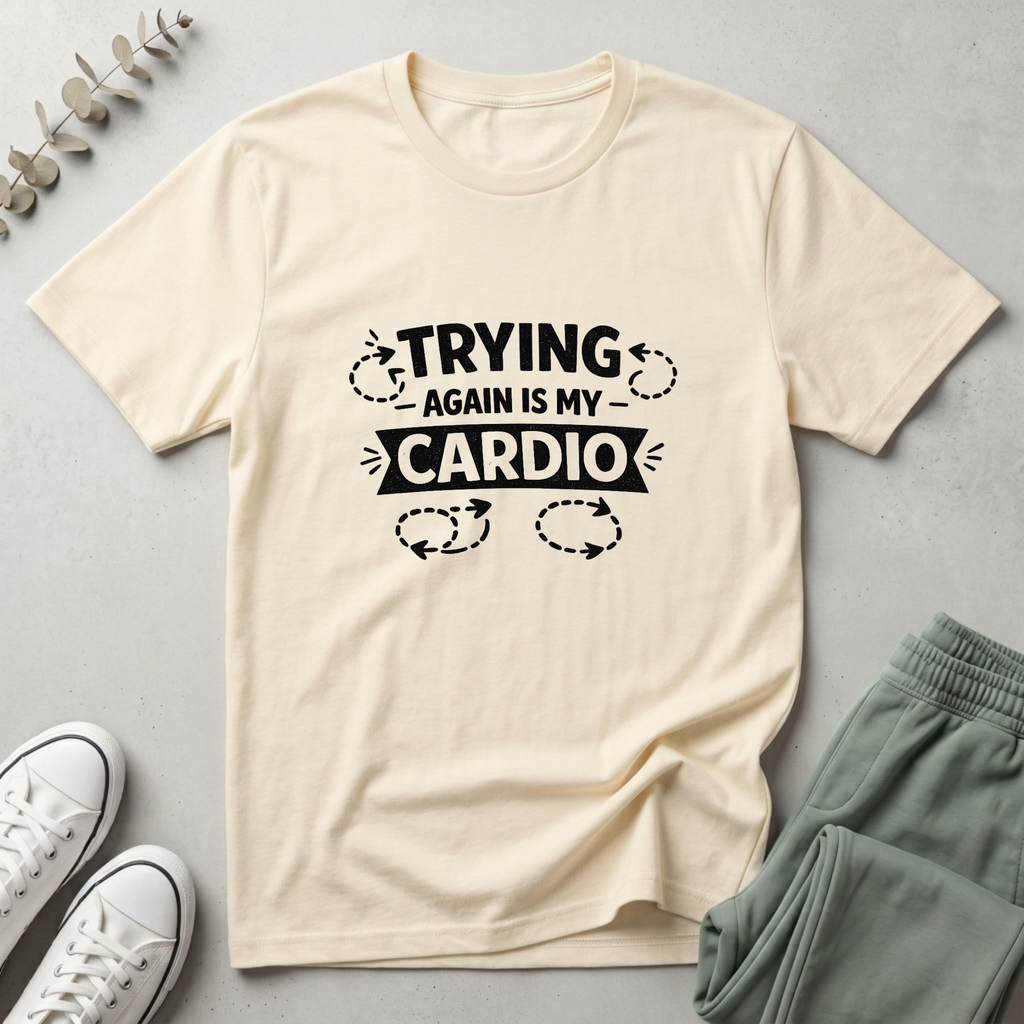 Trying Again Is My Cardio T-Shirt