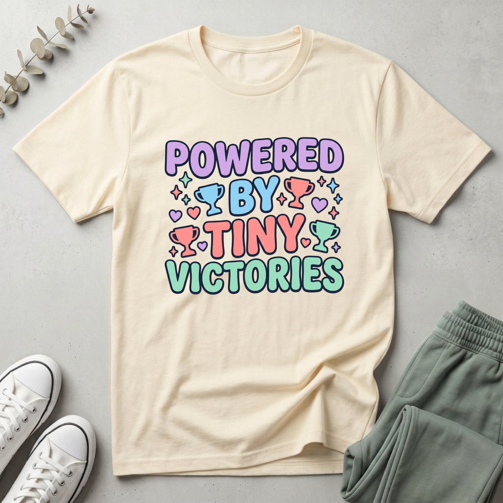 Powered By Tiny Vicroties T-Shirt