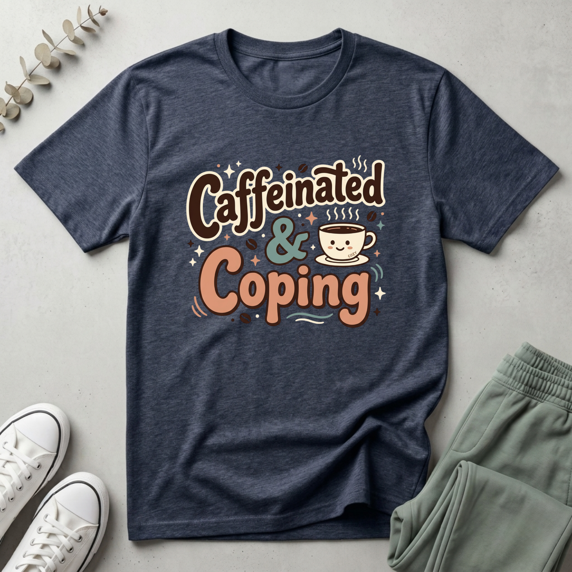 Caffeinated & Coping T-Shirt