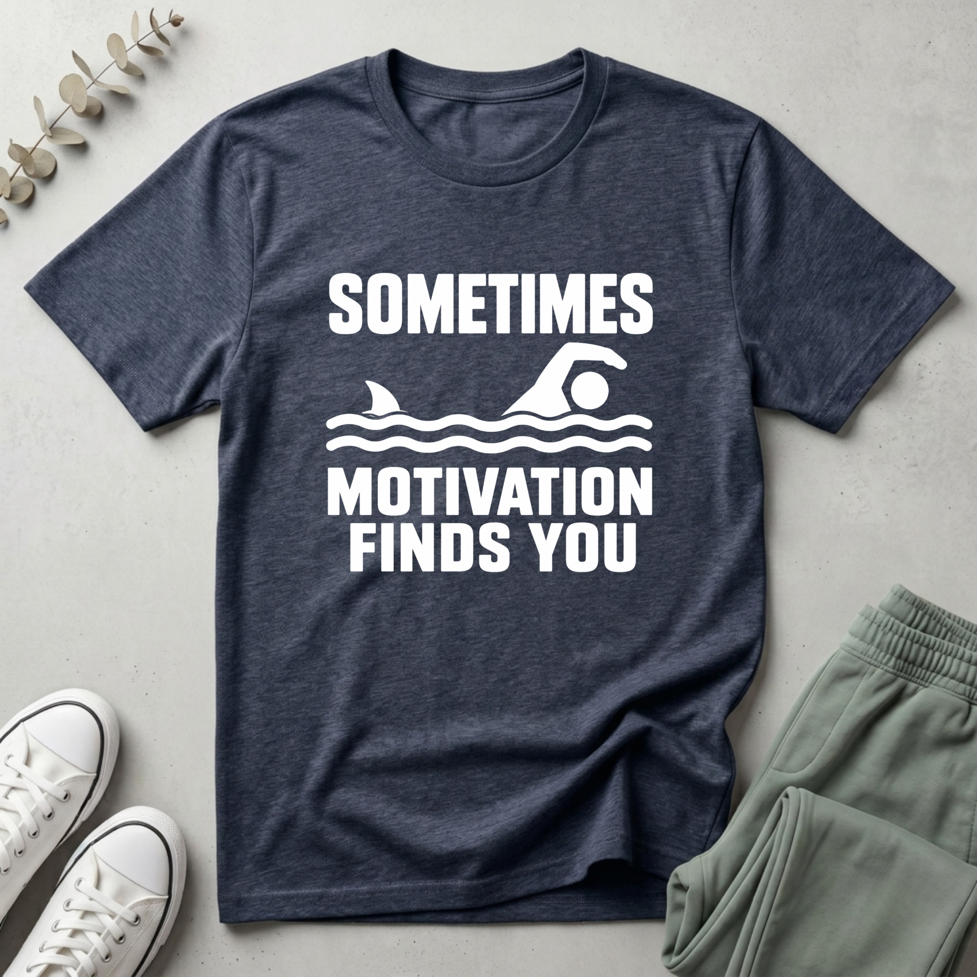 Sometimes Motivation Finds You T-Shirt