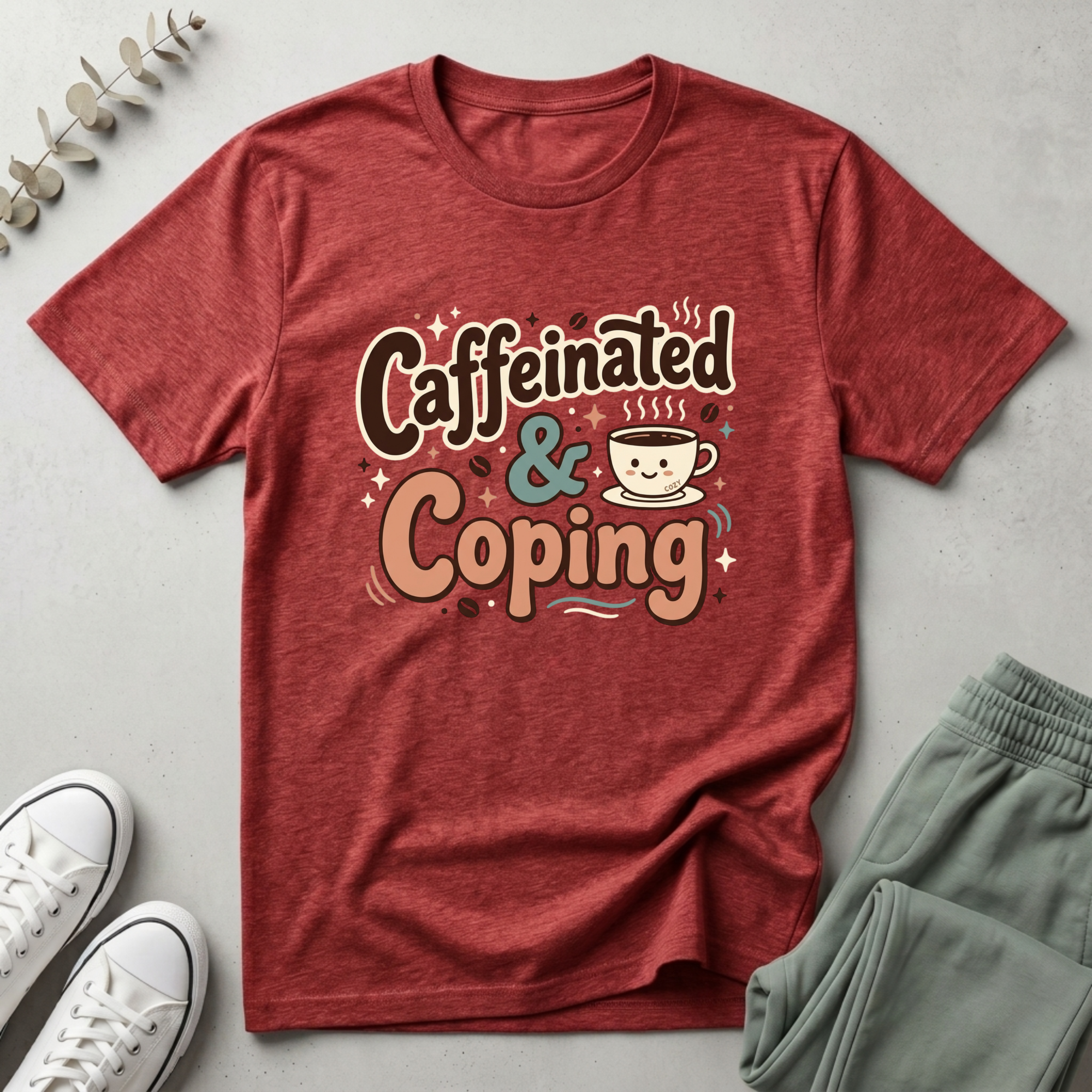 Caffeinated & Coping T-Shirt