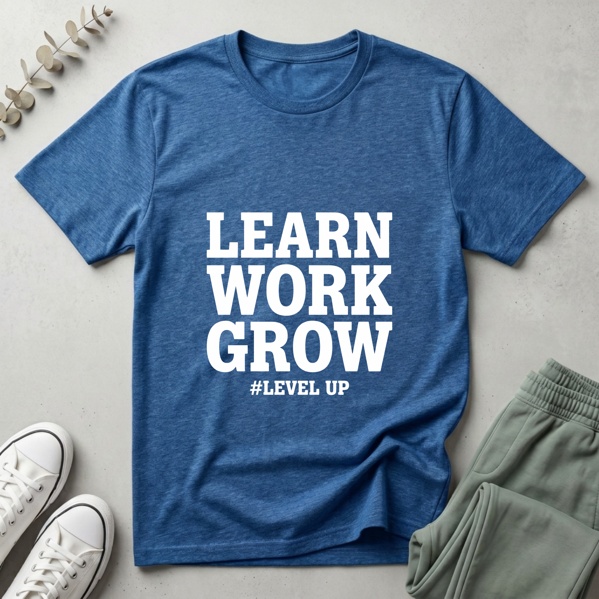 Learn Work Grow Level Up T-Shirt