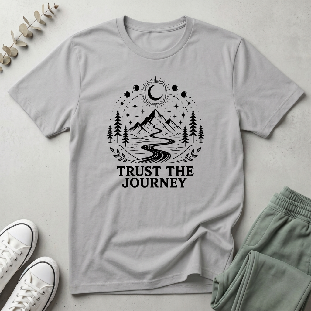 Trust The Journey Black T-Shirt