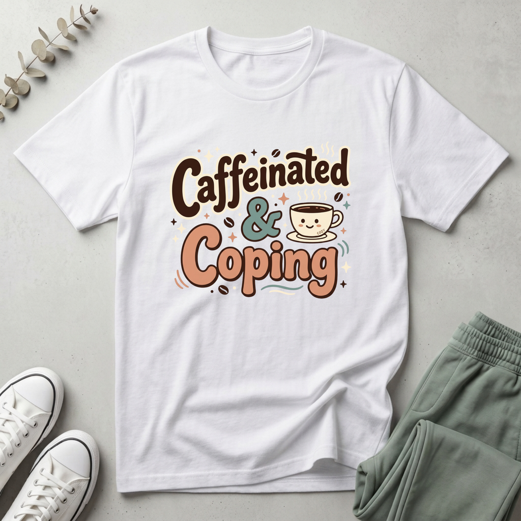 Caffeinated & Coping T-Shirt