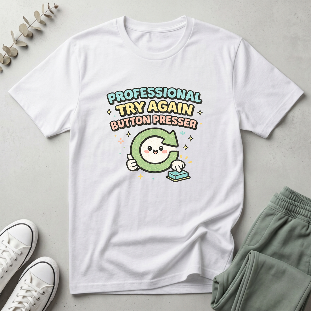 Try Again Button Presser T-Shirt