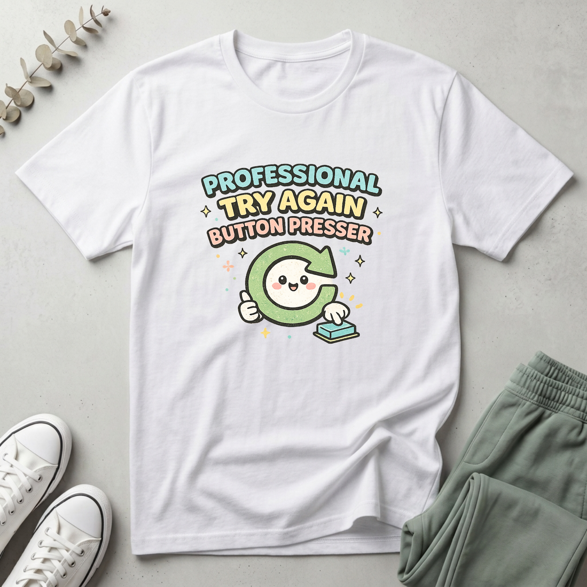 Try Again Button Presser T-Shirt