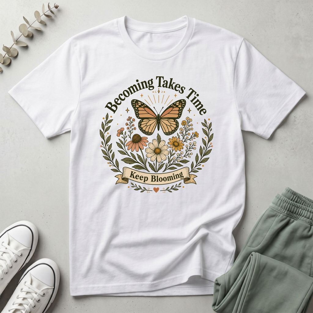 Becoming Takes Time T-Shirt