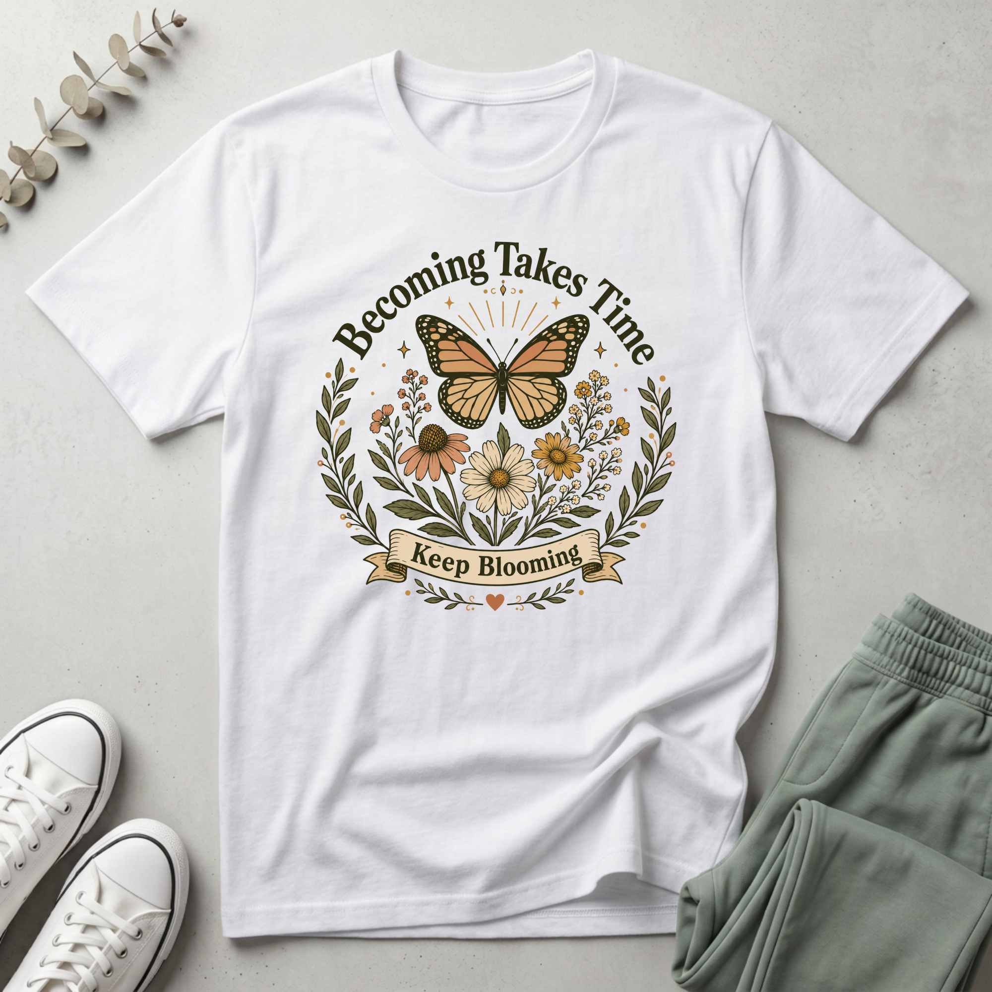 Becoming Takes Time T-Shirt