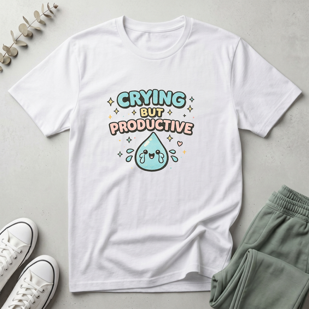 Crying But Productive T-Shirt